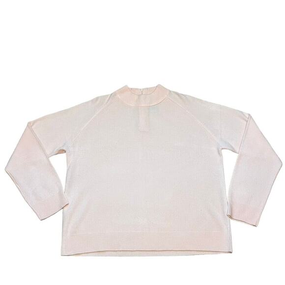 Drapers and Damons Womens Sweater Lux Soft Pullover Mock Neck Pink Petite Large - Picture 2 of 8